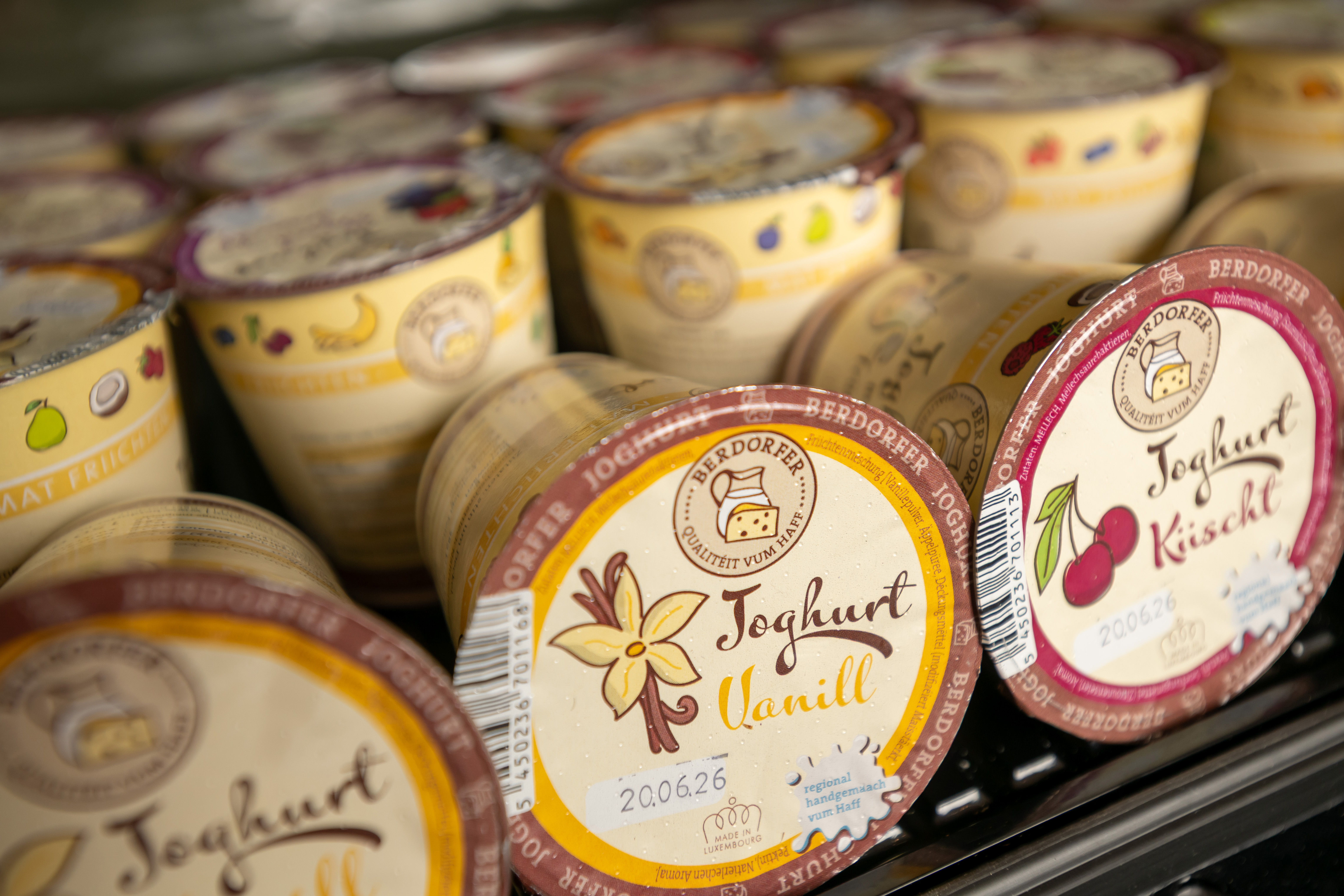 Yaourts et produits laitiers luxembourgeois à l'Épicerie Ernz